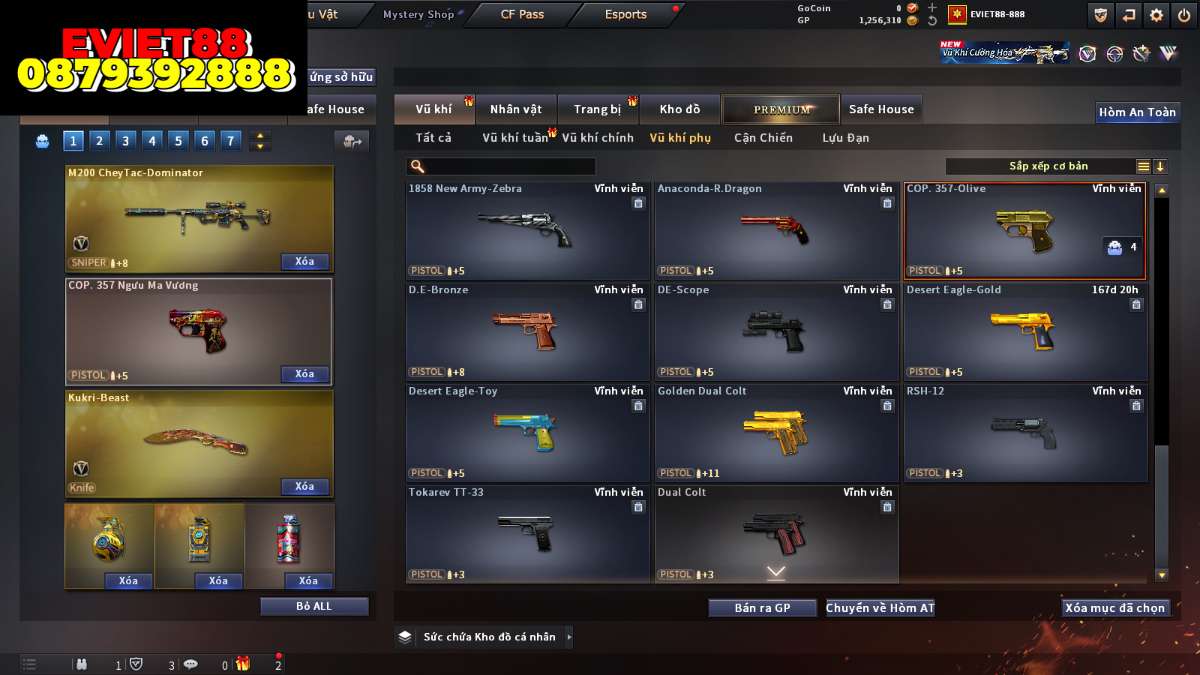 shop acc cf uy tin gia re